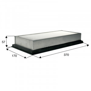 Filtre de cabine à charbon actif pour SDF Ref 04384674