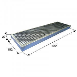 Filtre de cabine à charbon actif pour McCORMICK / CASE Ref 713596A1