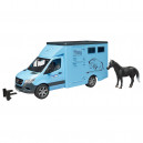Camion Bétaillère MERCEDES BENZ Sprinter avec un cheval