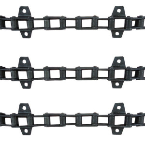 Jeu de 3 chaînes de convoyeur N° 4/6 FAHR 3570-3580-3610-3630-3640-3670 céréales Jeu de 3 chaînes de convoyeur N° 4/6 FAHR 3570-3580-3610-3630-3640-3670 céréales