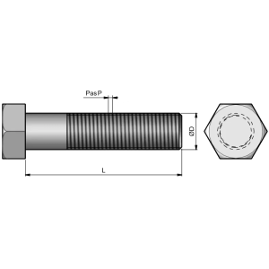 Boulons TH 14 x 35 150 / 12.9 pour décompacteur DURO Boulons TH 14 x 35 150 / 12.9 pour décompacteur DURO