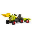 Tracteur à pédales RollyKid Claas Axos avec chargeur frontal