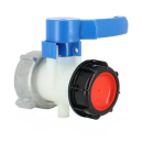Vanne pour cuve IBC 1000 L avec bouchon 60 x 6 / 60 x 6
