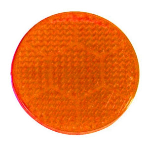 Catadioptre rond adhésif Orange - Diamètre 54