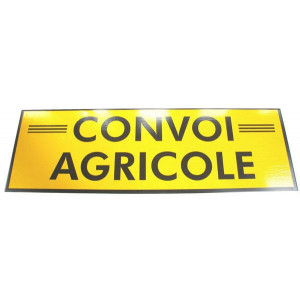 Panneau « Convoi agricole » 1200 × 400 double face (rigide)